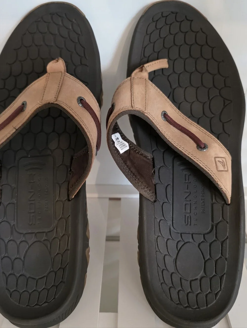 Sperry Men's Tan Son-R Flip-Flop Sandals 13M NWOT